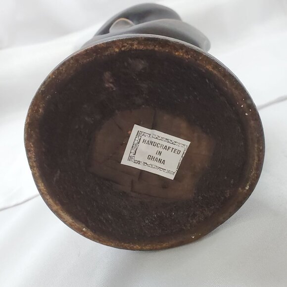 VTG Impressionist Ironwood Abstract Human Sculpture Handmade From Ghana 13.25" - Picture 5 of 14